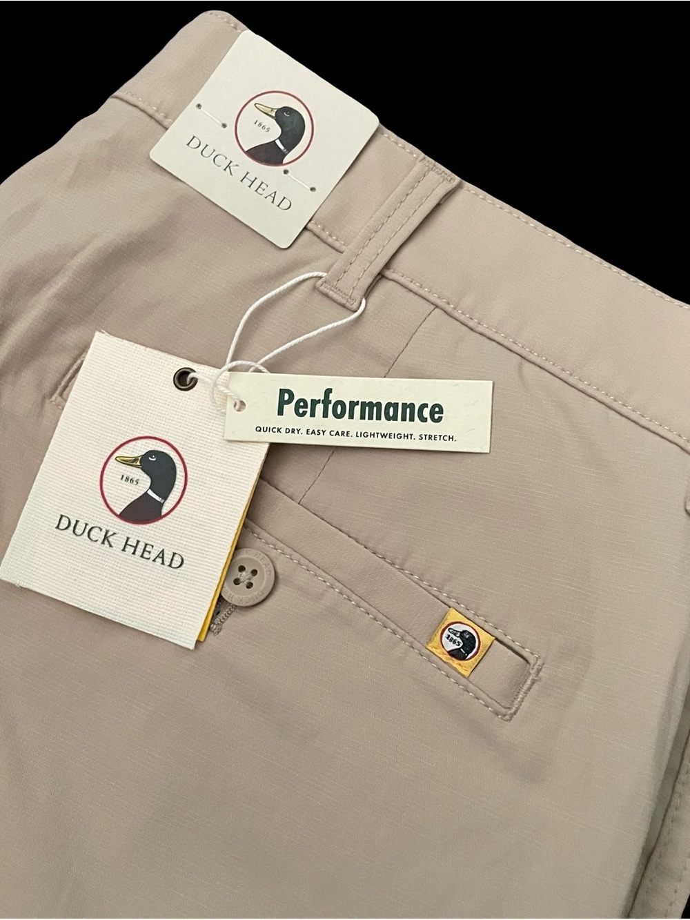 Duck Head Performance Chino Pants Harbor Stone 34x34 $128